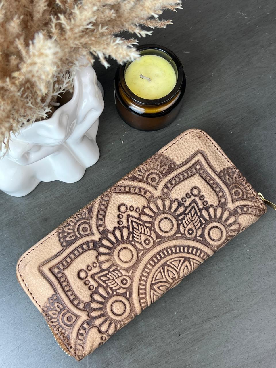 CARTERA 1 CIERRE MANDALA KHAKI LINEAS