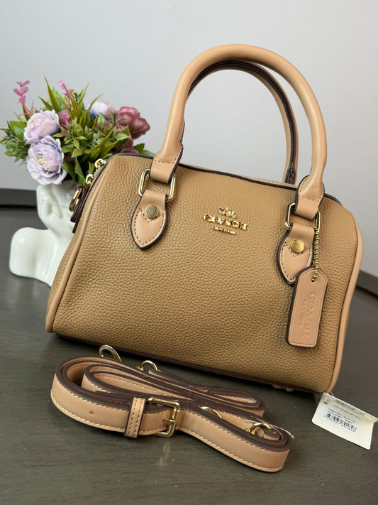 BOLSO COACH MALETITA KHAKI LISO