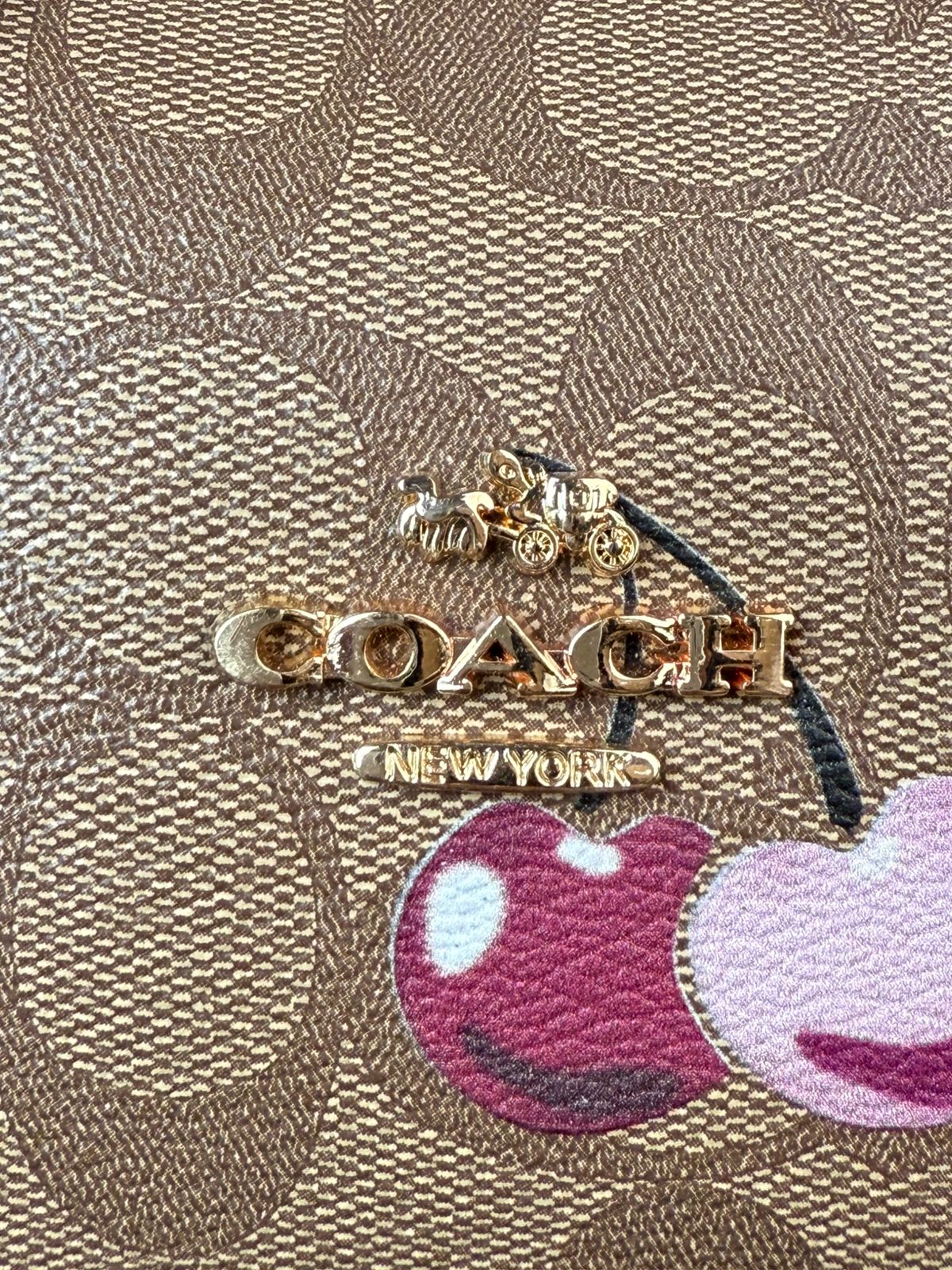 BOLSO COACH MALETITA KHAKI ESTAMPADO