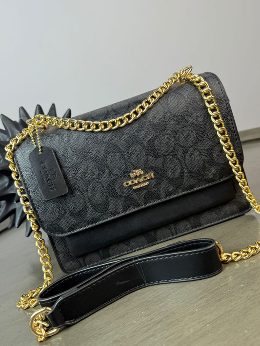 CROSSBODY COACH CADENA NEGRO ESTAMPADO