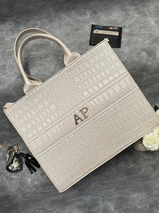 TOTE CLASICA GDE PERLA CROCO
