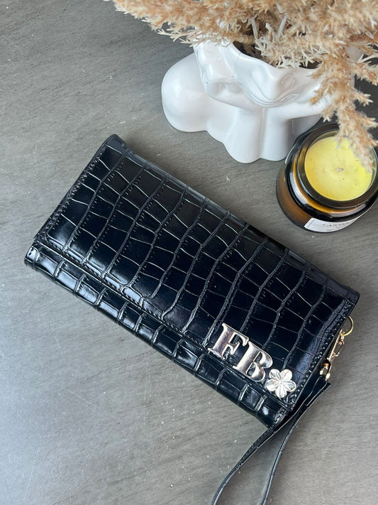CARTERA MUÑEQUERA NEGRO DRILO