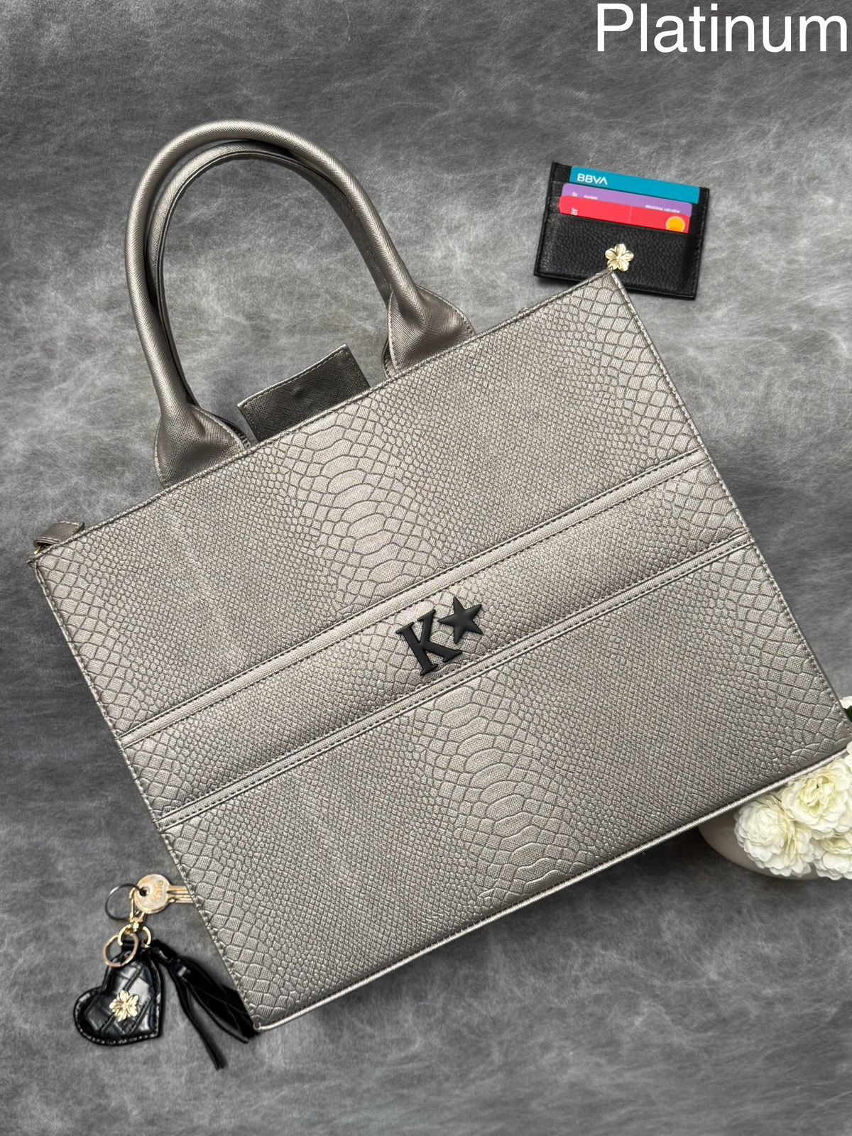 TOTE CLASICA GDE PLATINIUM
