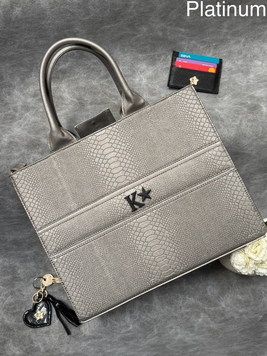 TOTE CLASICA GDE PLATINIUM