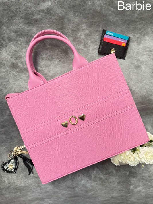 TOTE CLASICA GDE ROSA BARBIE
