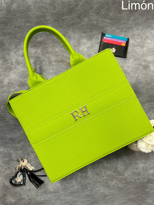 TOTE CLASICA GDE VERDE LIMÓN