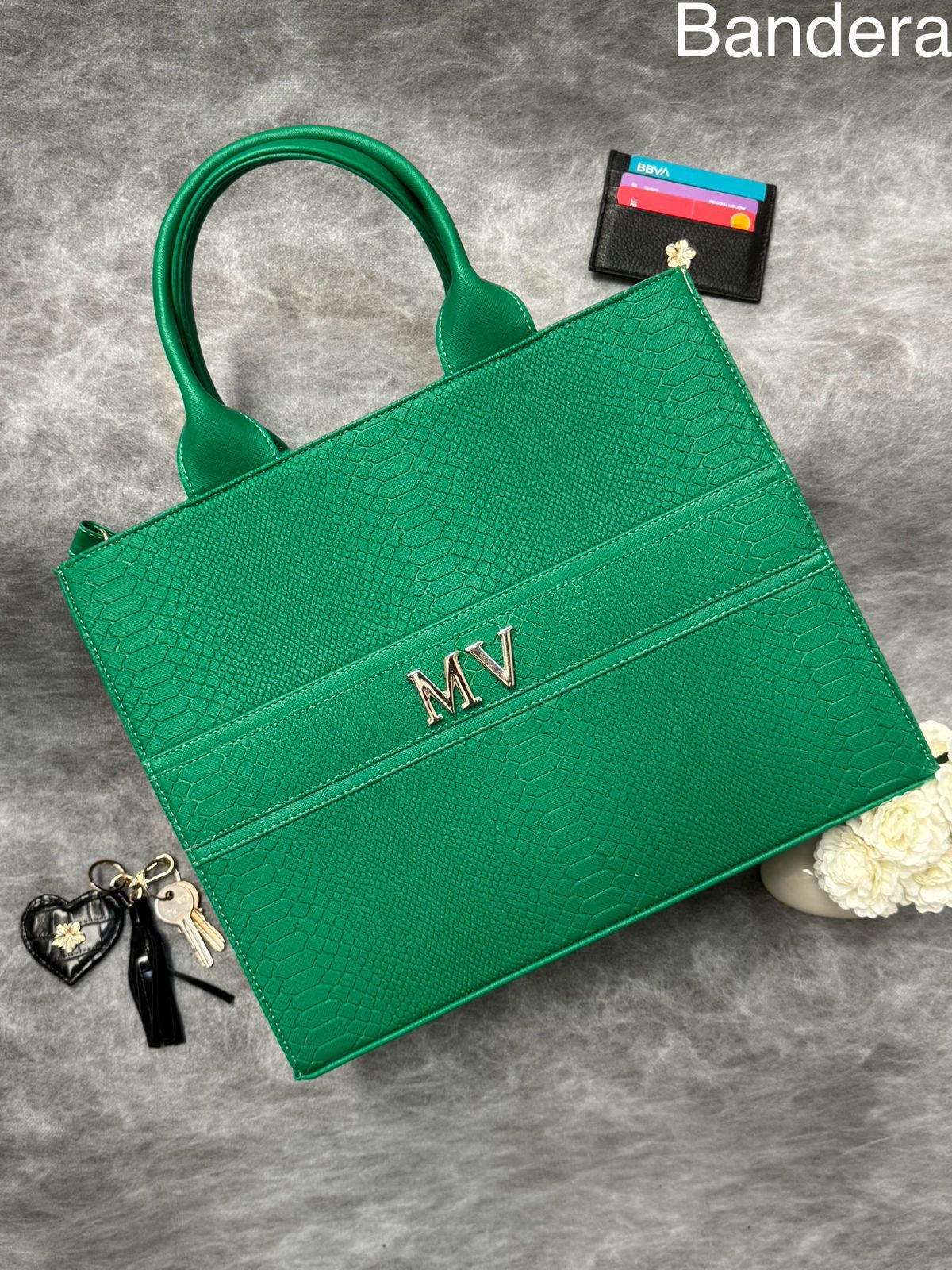 TOTE CLASICA GDE VERDE BANDERA