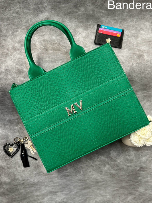 TOTE CLASICA GDE VERDE BANDERA