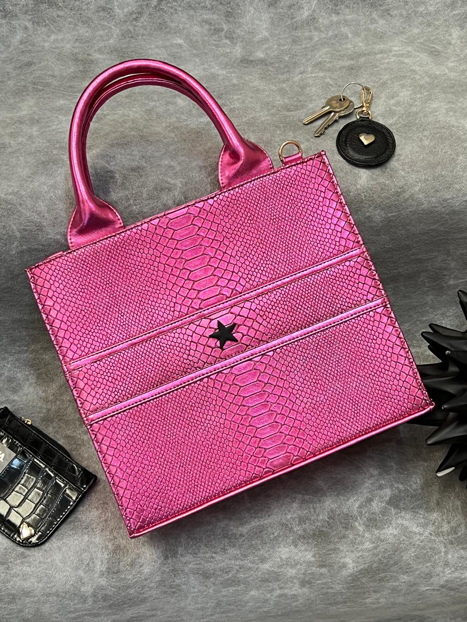 TOTE CLASICA MEDIANA FIUSHA METÁLICO