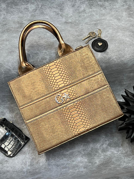 TOTE CLASICA MEDIANA COBRE METÁLICO