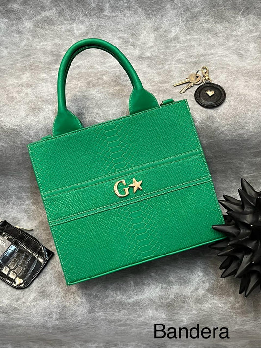 TOTE CLASICA MEDIANA VERDE BANDERA