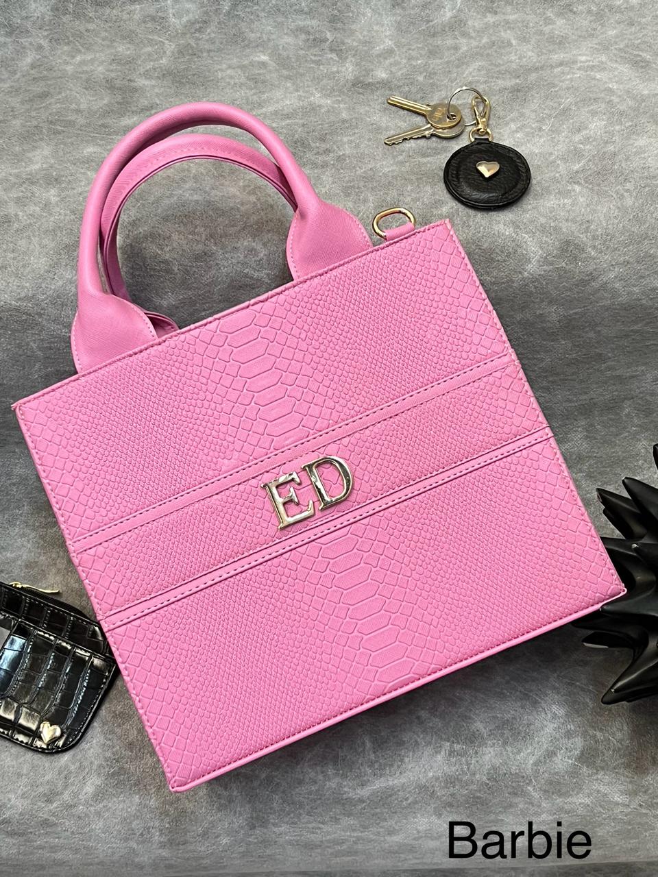 TOTE CLASICA MEDIANA ROSA BARBIE