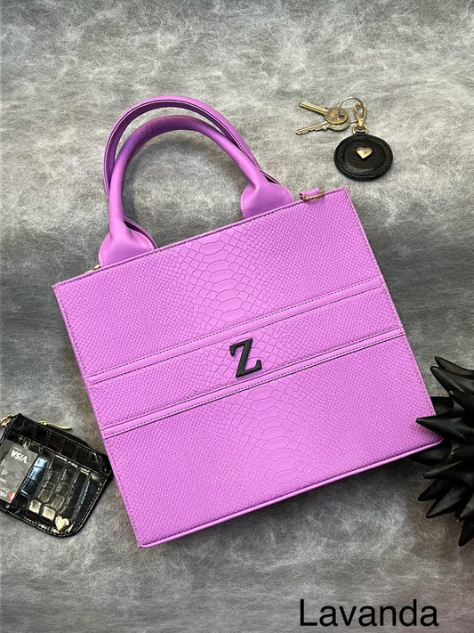 TOTE CLASICA MEDIANA LAVANDA