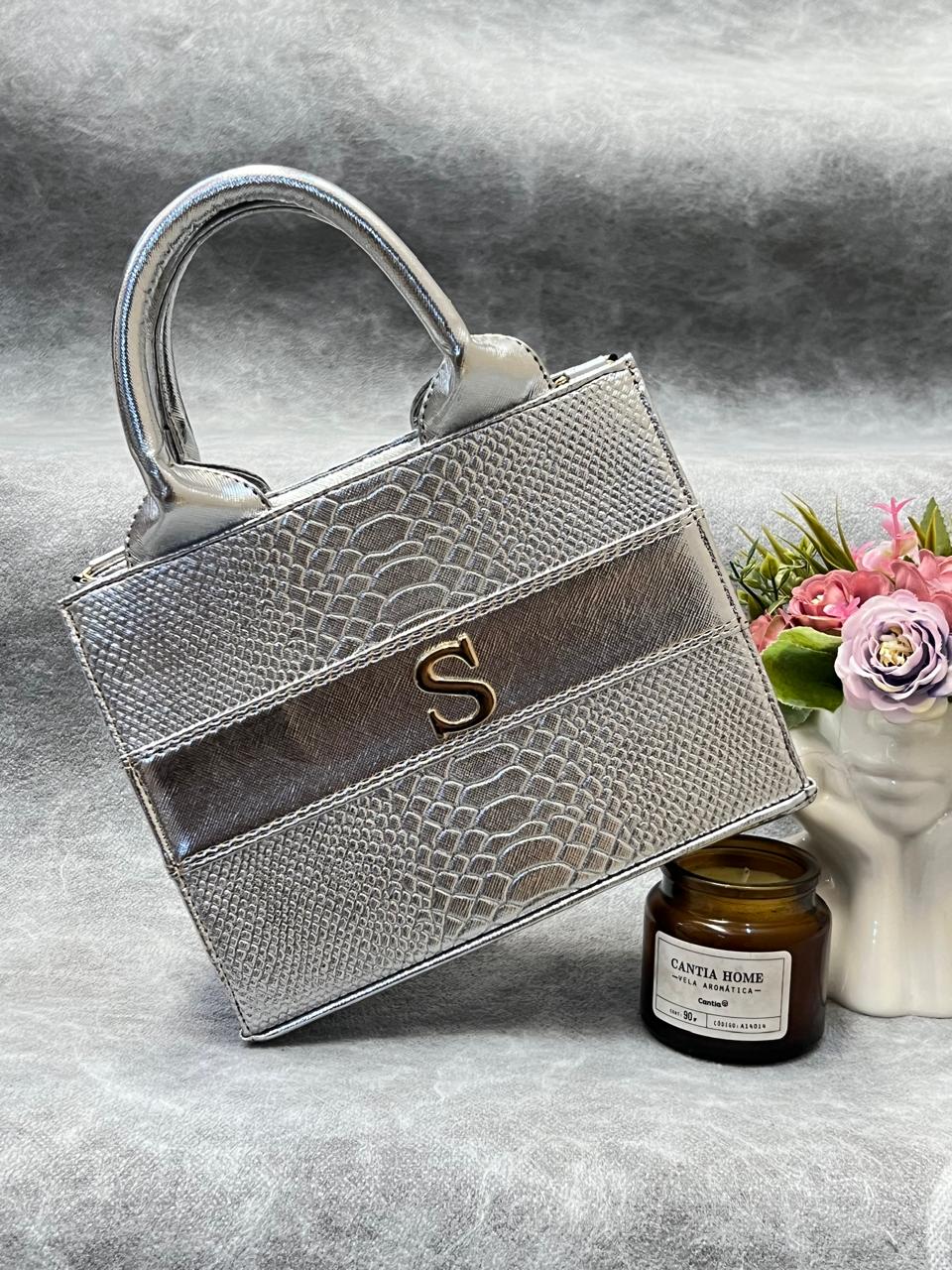 TOTE CLASICA MINI PLATA METÁLICO
