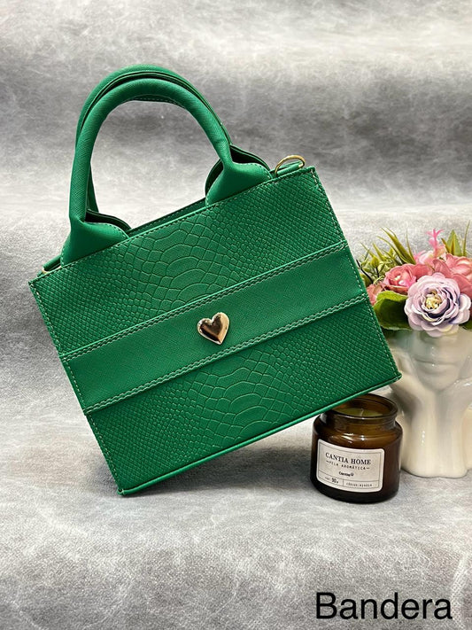 TOTE CLASICA MINI VERDE BANDERA