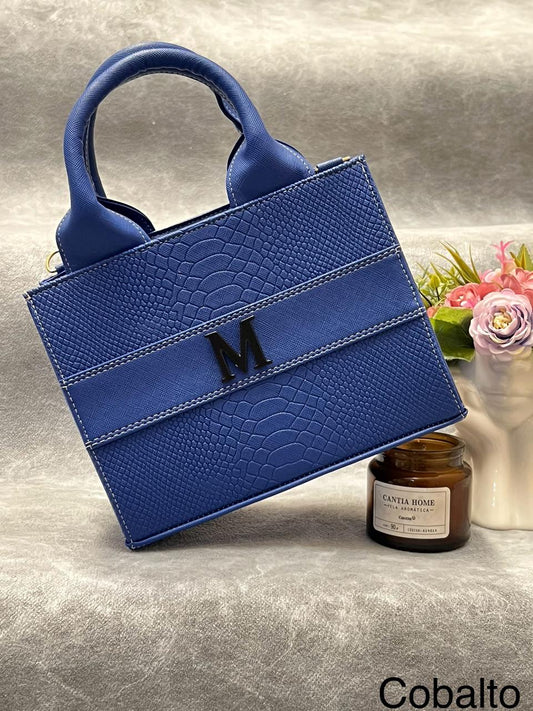 TOTE CLASICA MINI AZUL COBALTO