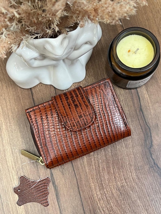 CARTERA LISBOA 100% PIEL GRABADO MARRON