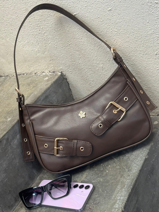 BOLSO FREYA CHOCOLATE H/DORADO
