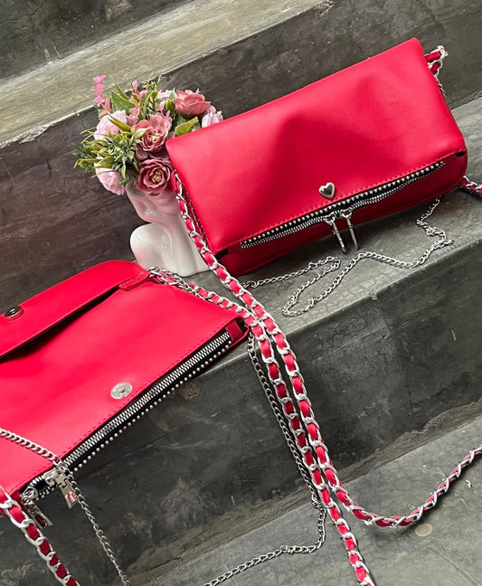 AMONET COLOR ROJO H/PLATA