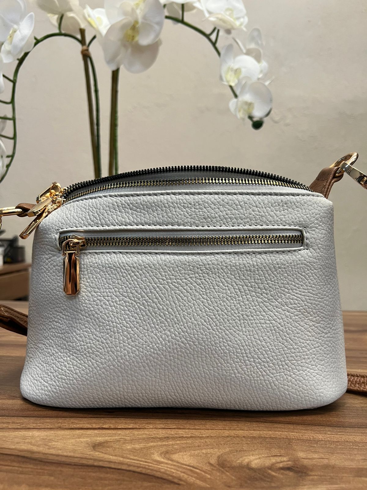 BOLSO 100% PIEL ARABIA GRIS OSCURO