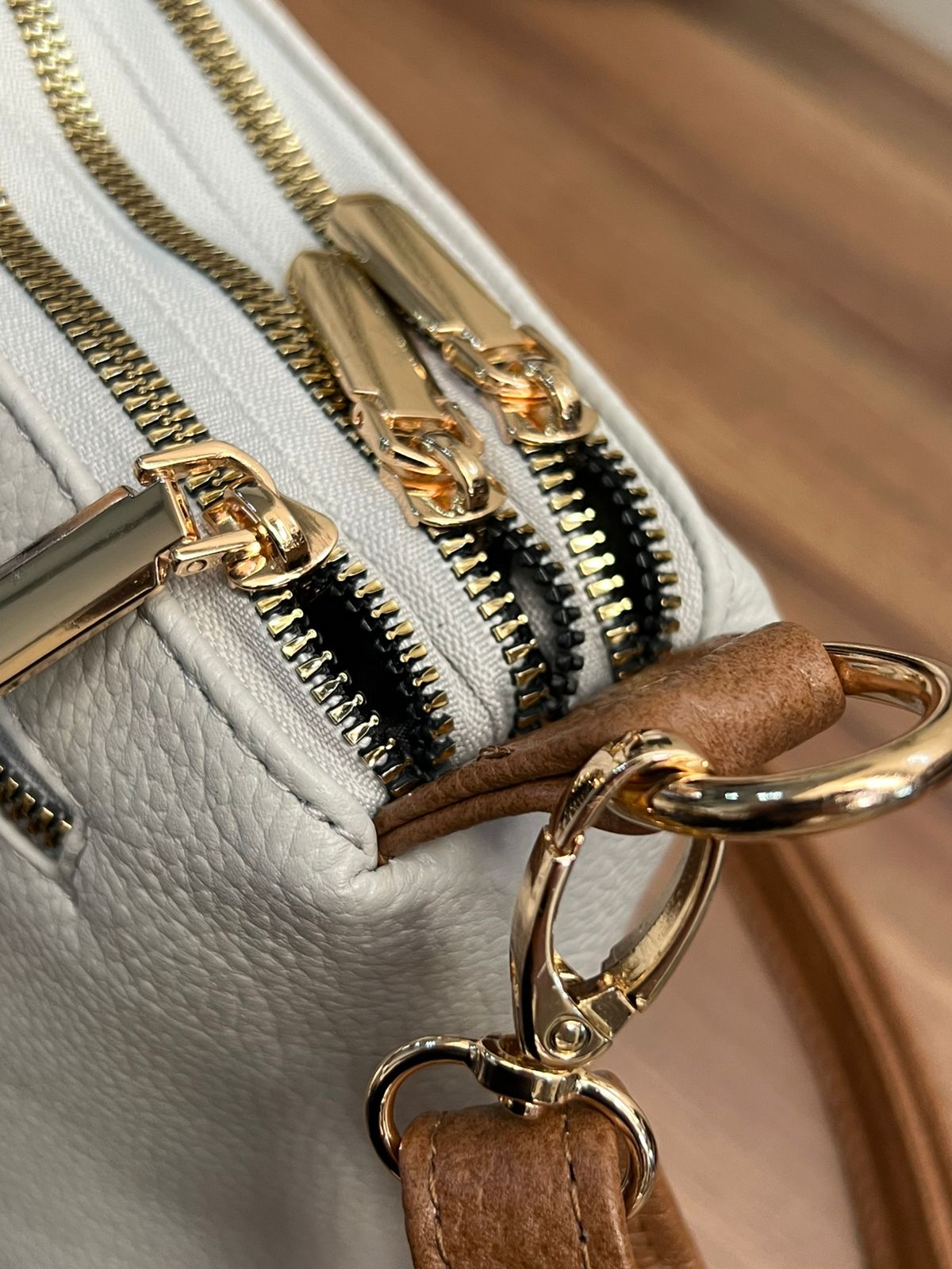 BOLSO 100% PIEL ARABIA GRIS OSCURO