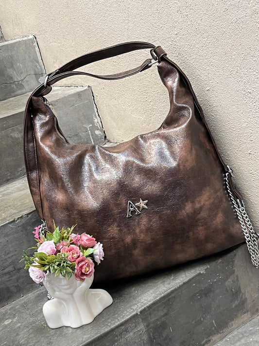 MOIRA COLOR YANNI CHCOLATE H/PLATA