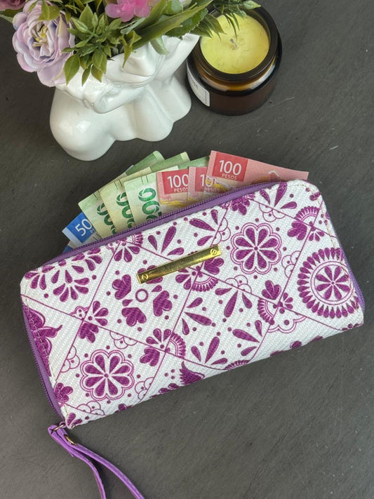 CARTERA YUTE TALAVERA LILA F BLANCO