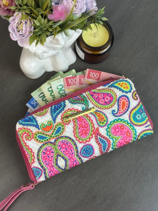 CARTERA YUTE MANDALAS COLORES F BLANCO