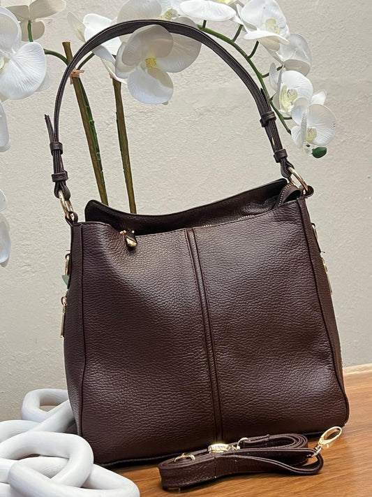 BOLSO 100% PIEL PARIS CAFE