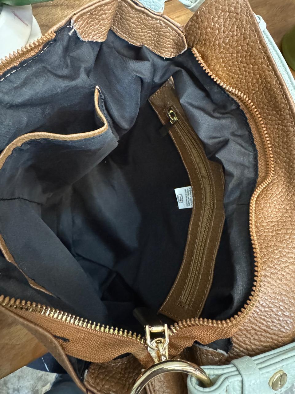 BOLSO 100% PIEL PARIS MIEL