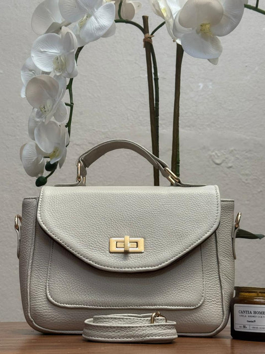 CROSSBODY 100% PIEL RUSIA HUESO