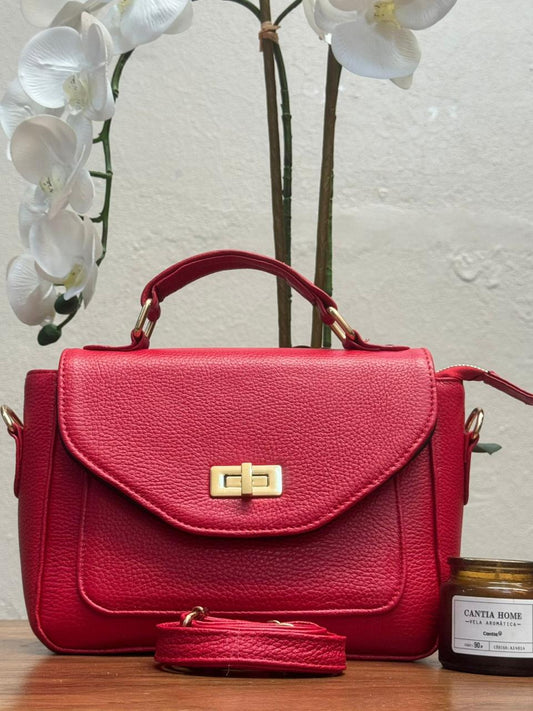 CROSSBODY 100% PIEL RUSIA ROJO