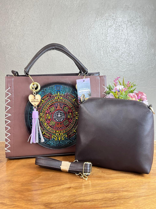 COMBO NATY CALENDARIO AZTECA CAFE/COLORES