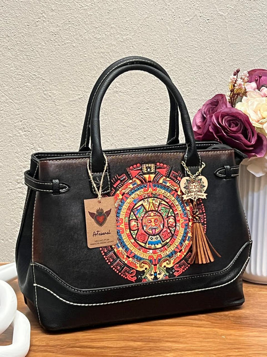 DB BOLSA TOKIO CALENDARIO AZTECA NEGRO