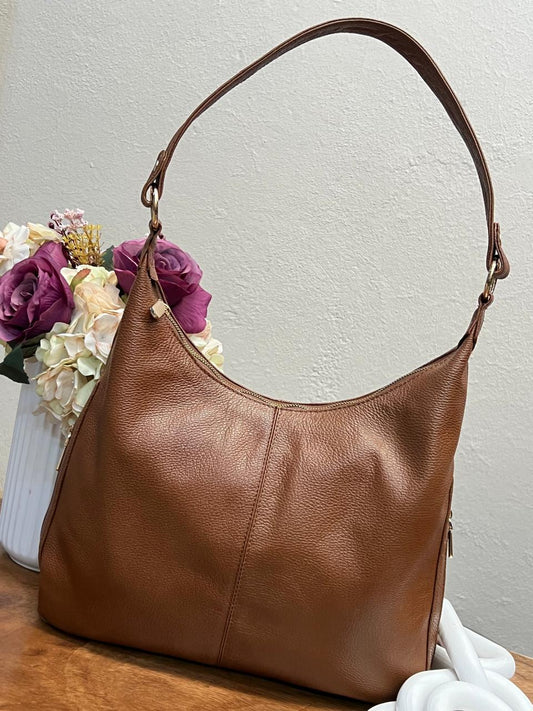 BOLSO 100% PIEL FRANCIA MIEL