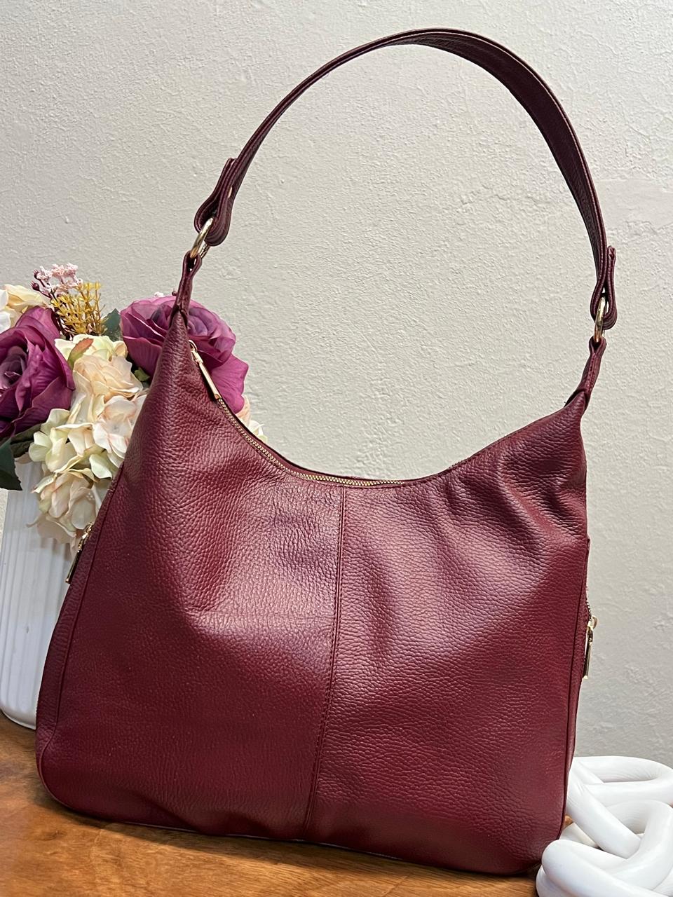 BOLSO 100% PIEL FRANCIA VINO