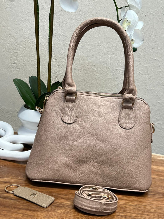 BOLSO 100% PIEL FINLANDIA BEIGE