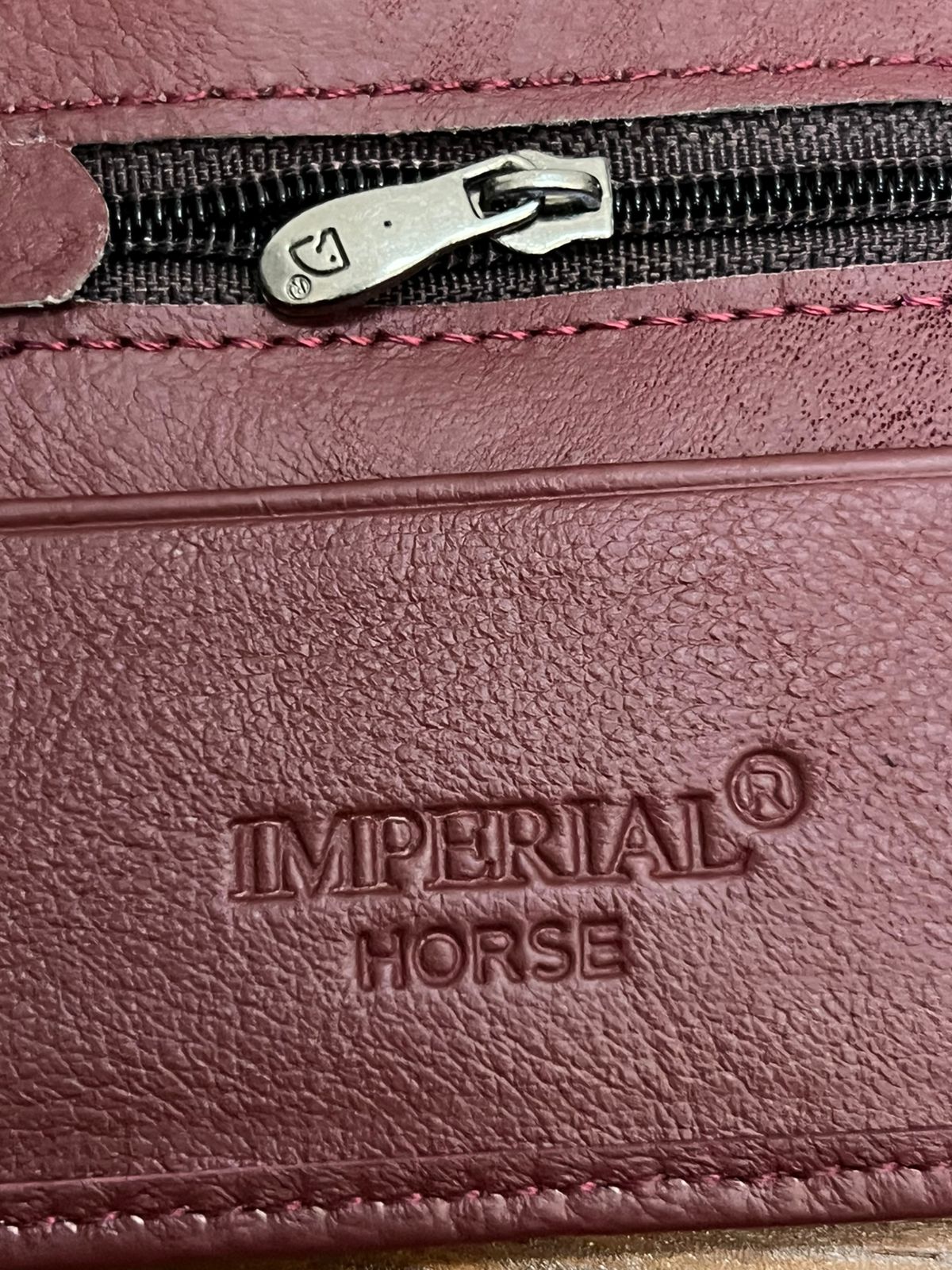 CARTERA HORSE PIEL BIFOLD COCODRILO MARRON