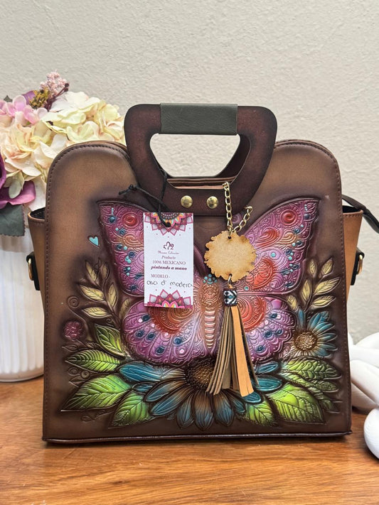 MAOMA GDE MARCELA MARIPOSA MARRON/FIUSHA