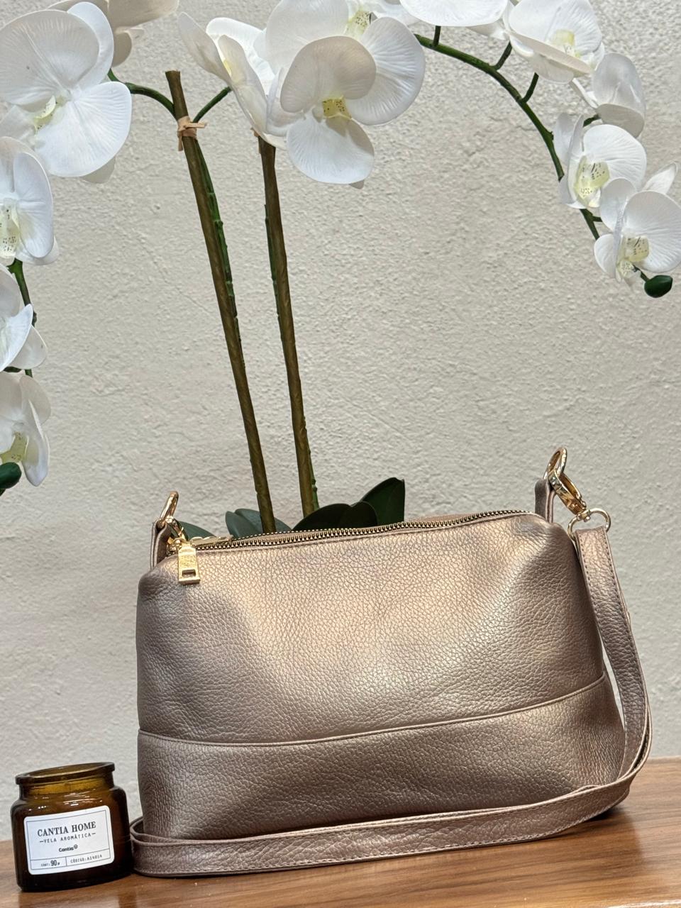 BOLSO 100% PIEL ARABIA ORO INGLES