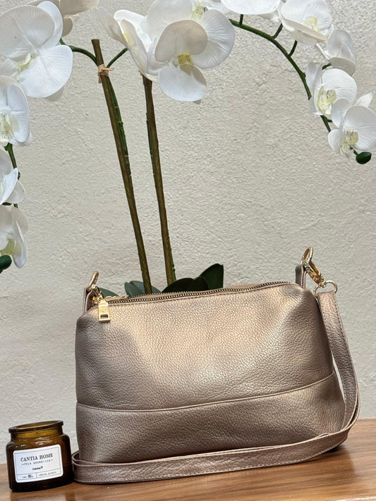 BOLSO 100% PIEL ARABIA ORO INGLES
