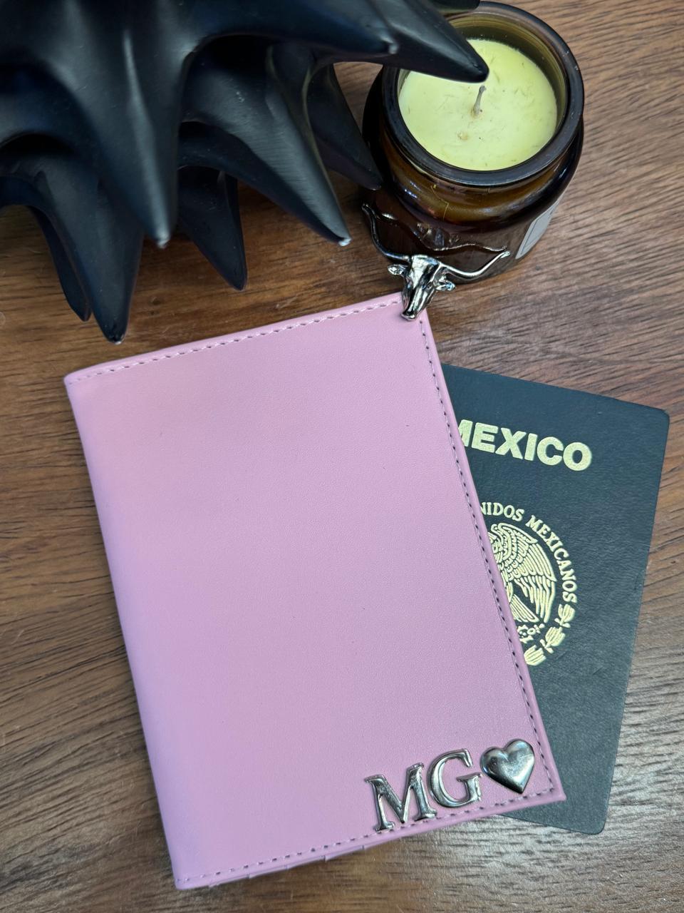 PORTAPASAPORTE IND. PIEL ROSA PARAISO