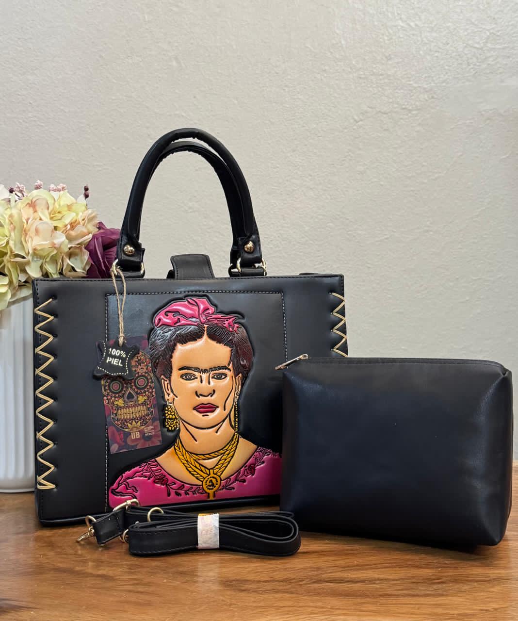 UB DUO ARTESANAL COMBO MED FRIDA NEGRO/ROSA