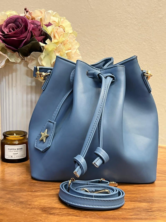 BUCKET FINO AZUL MEZCLILLA LISO