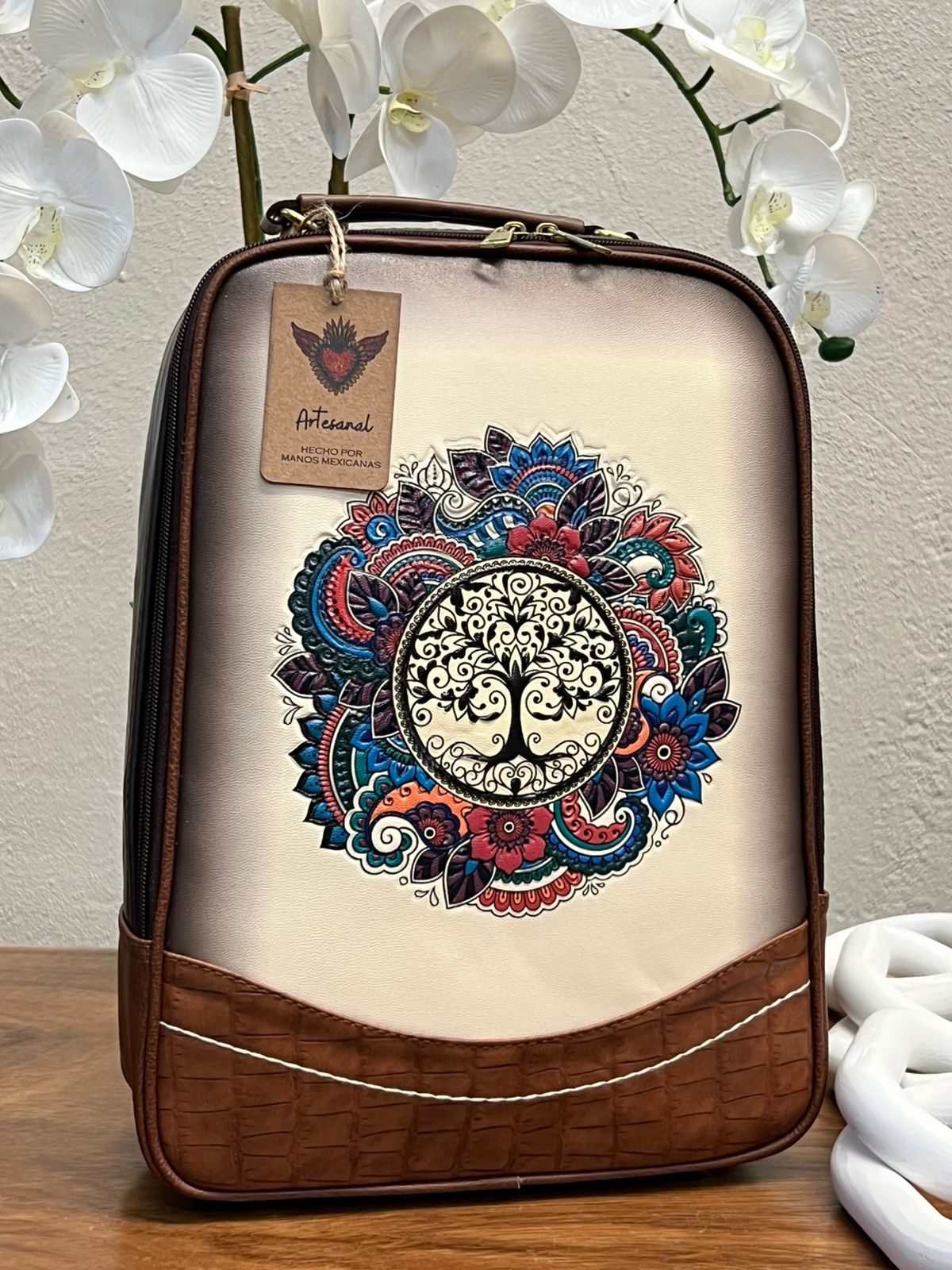 DB MOCHILA VENECIA ARBOL DE LA VIDA HUESO-CAMEL