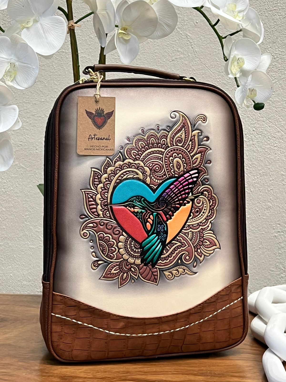 DB MOCHILA VENECIA COLIBRI HUESO-CAMEL