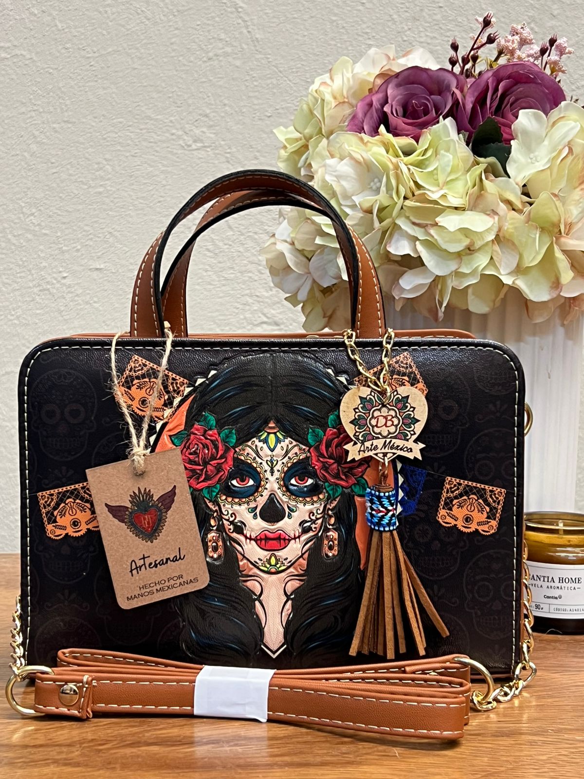 DB CROSSBODY CATRINA NEGRO/CAMEL
