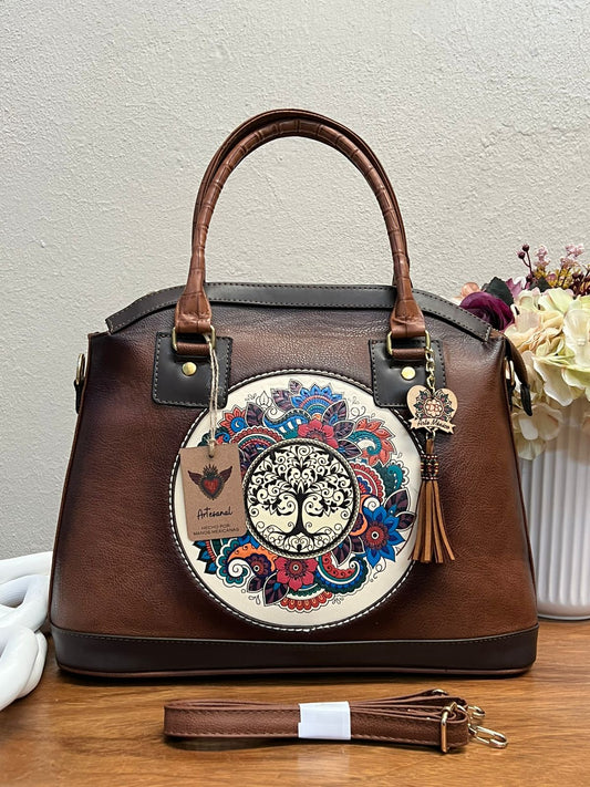 DB GDE NATALIA ARBOL DE LA VIDA MARRON/HUESO