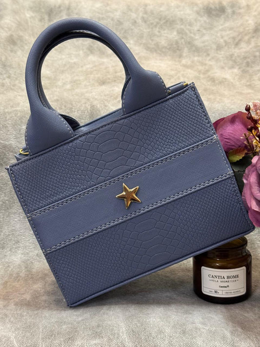 TOTE CLASICA MINI AZUL MEZCLILLA