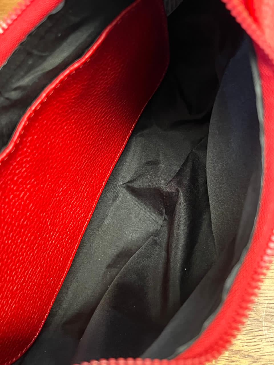 BOLSO 100% PIEL MARSELLA CROCO ROJO